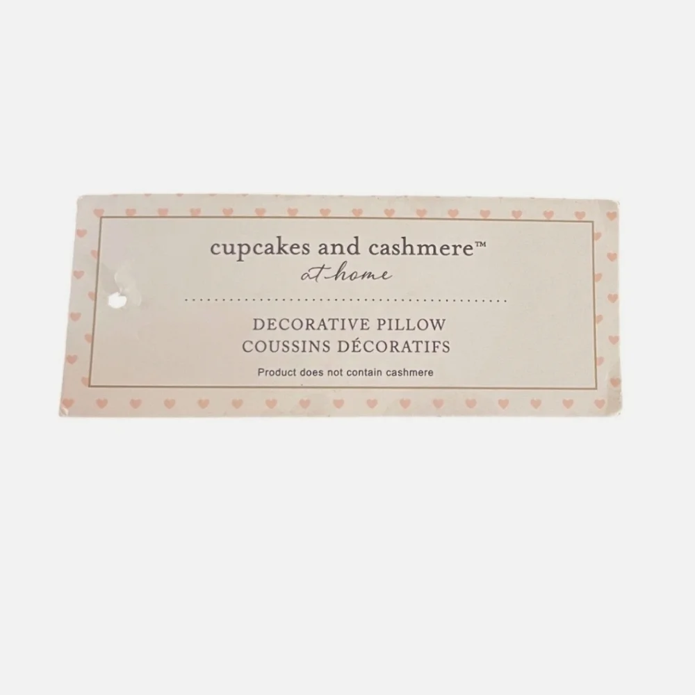 Cupcakes & Cashmere - Beaded Love Potion Pillow Valentine's Day NWT *Defect*